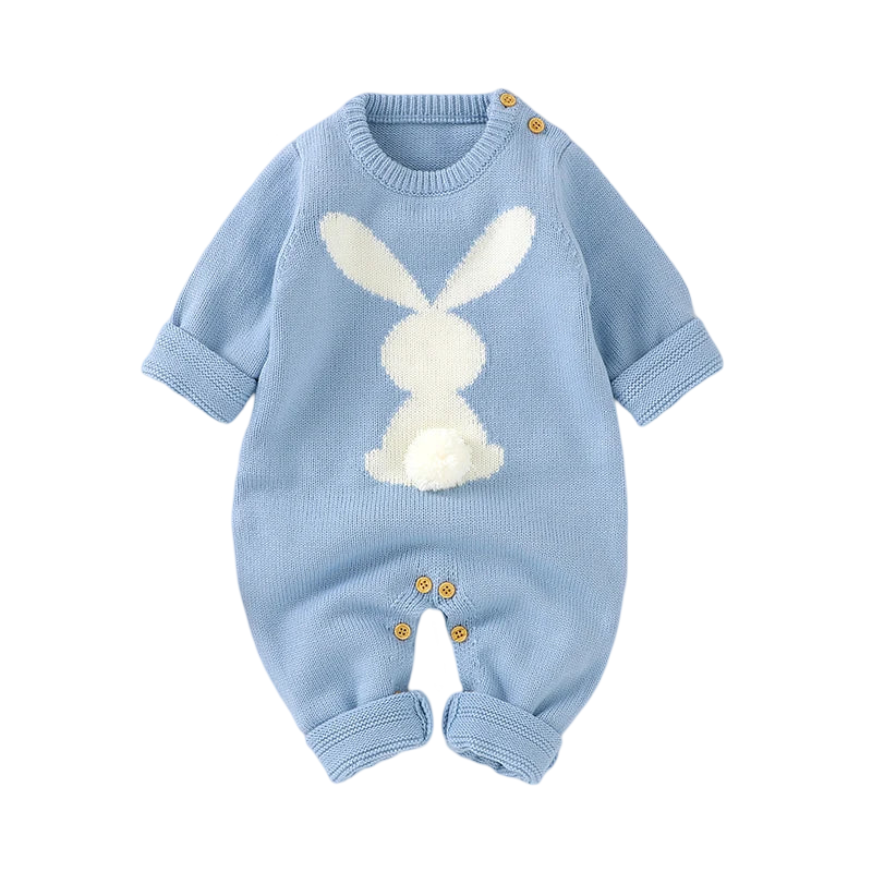 Bunny Knitted Baby Romper  baby clothing YAG Boutique