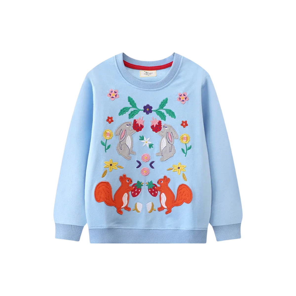 Sky Blue Animals & Floral Jumper  kids clothing YAG Boutique