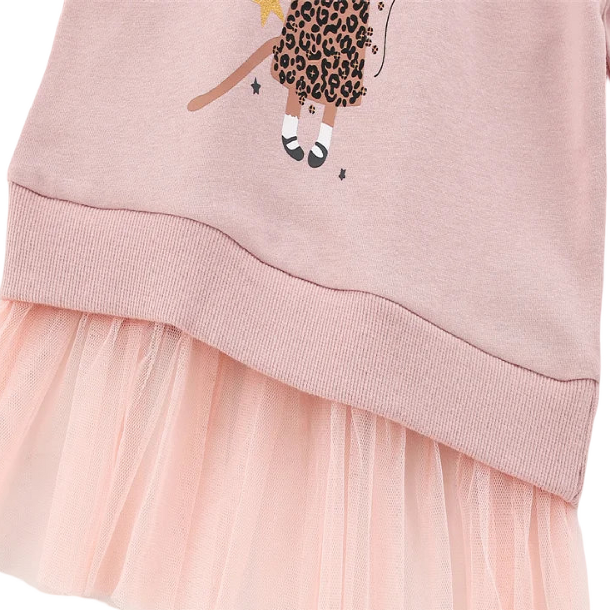 Pinky Cute Sweater Tutu Dress  girls clothing YAG Boutique