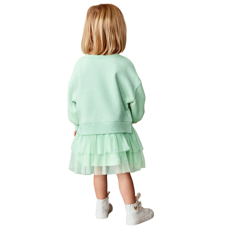 Elegant Light Green Sweater Tutu Dress  girls clothing YAG Boutique