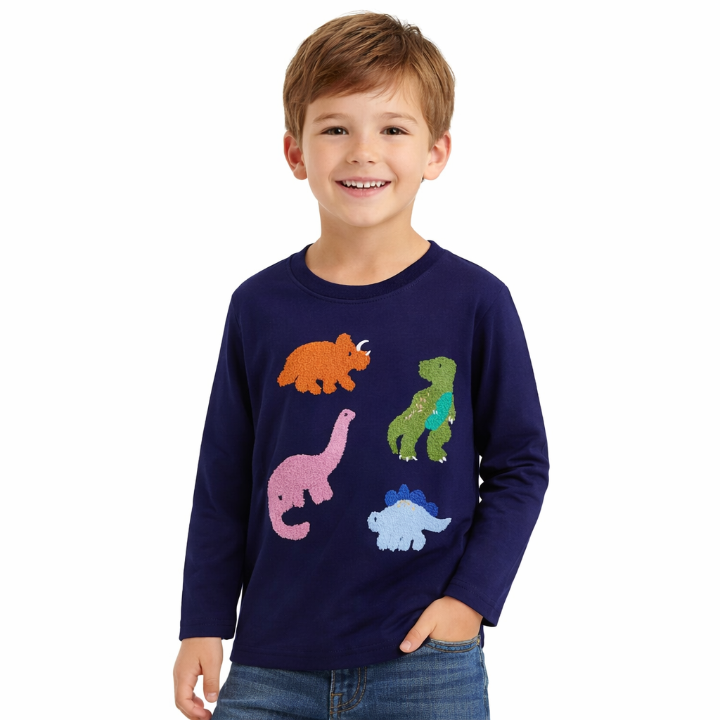 Kids Dinosaur Long Sleeve T-Shirt  kids clothing YAG Boutique
