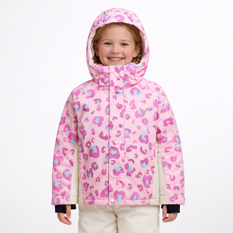 Kids Premium Pink Cheetah Ski Jacket  girls clothing YAG Boutique