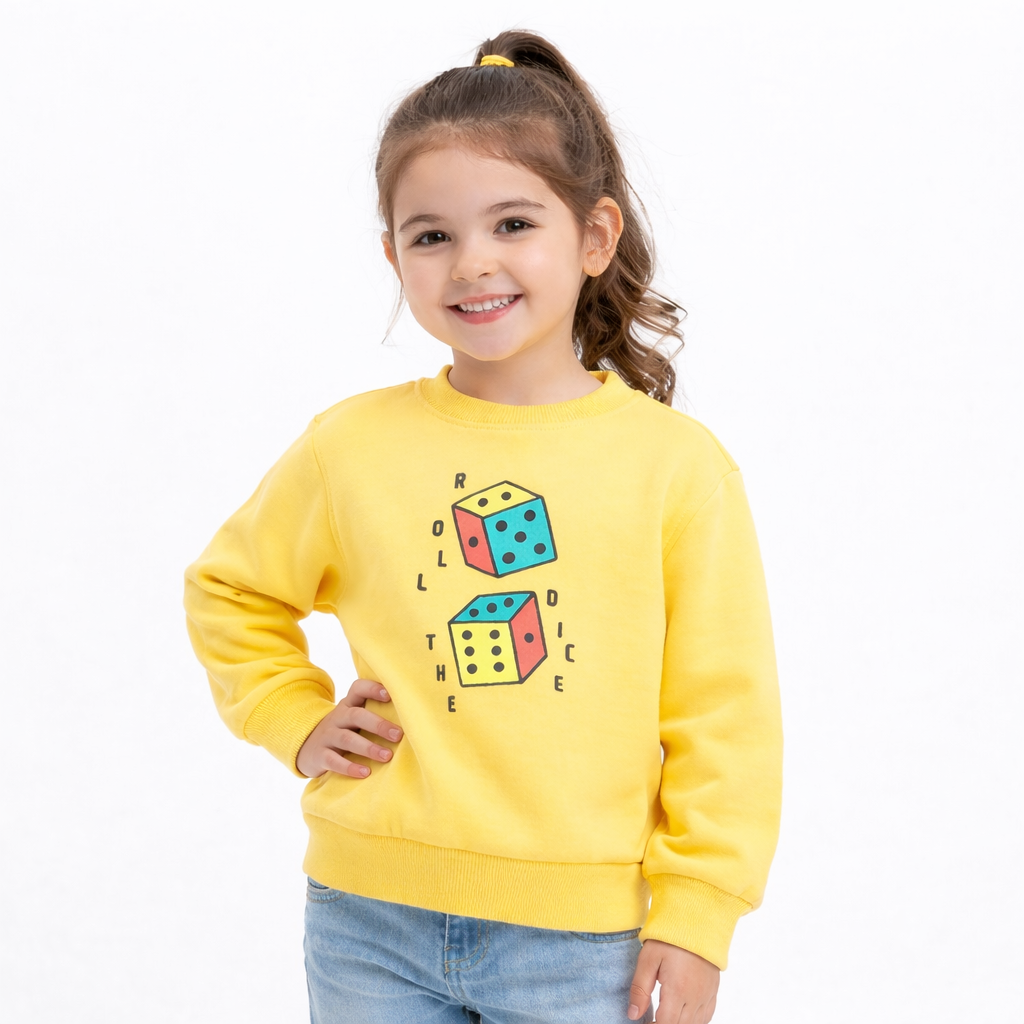 Kids Retro Dice Graphic Jumper  kids clothing YAG Boutique