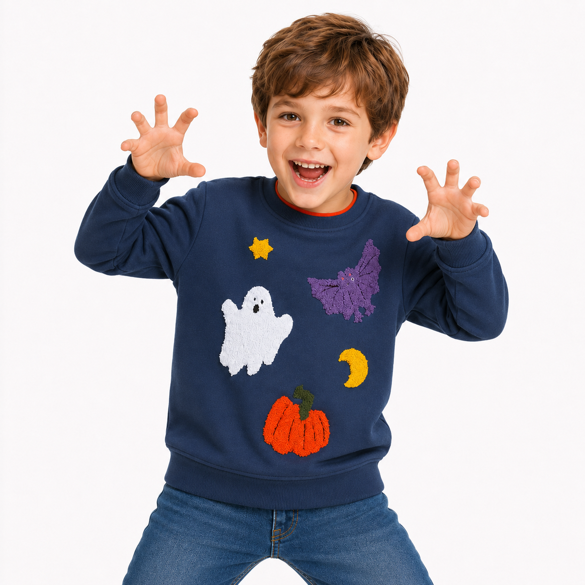 Kids Spooky Cute Halloween Jumper  kids clothing YAG Boutique