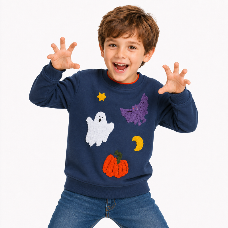 Kids Spooky Cute Halloween Jumper  kids clothing YAG Boutique