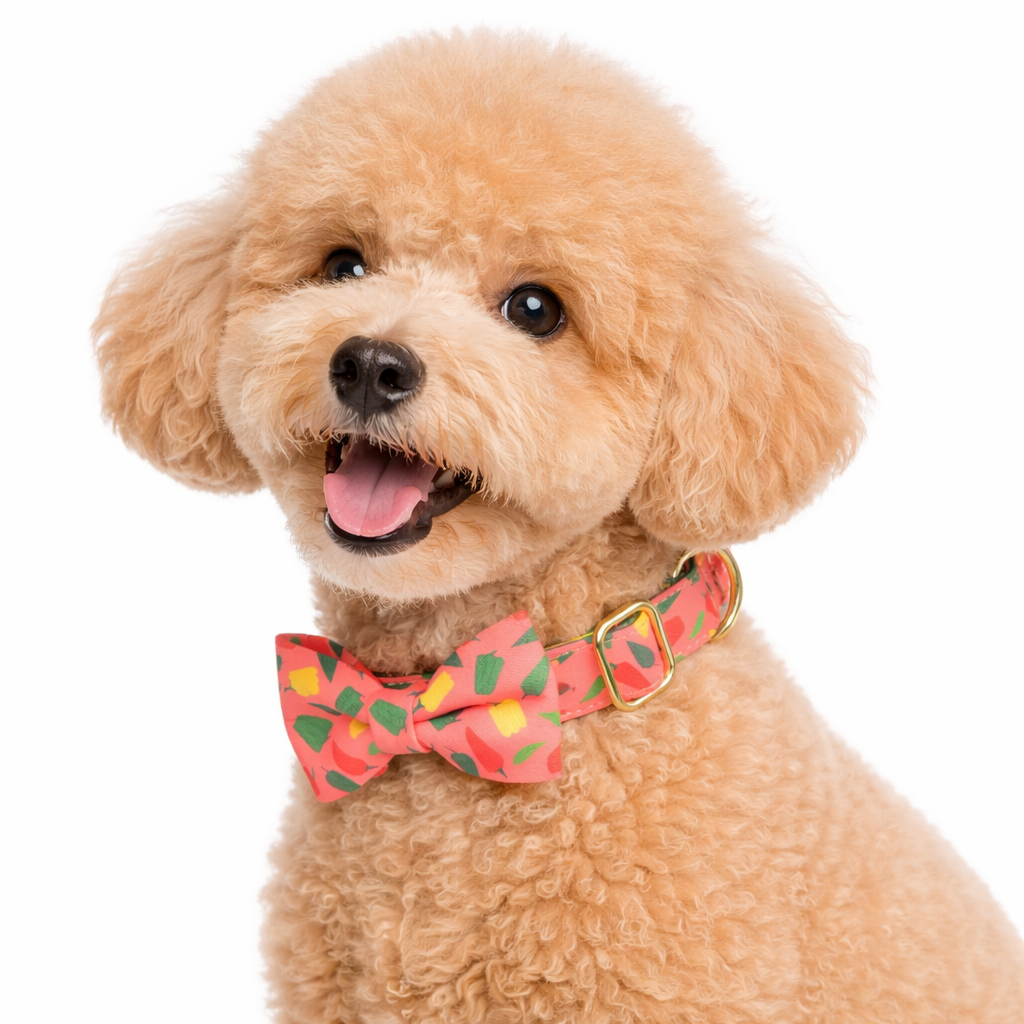 Luxury Pattern Dog Collar & Bow Tie Set  pet accessories YAG Boutique