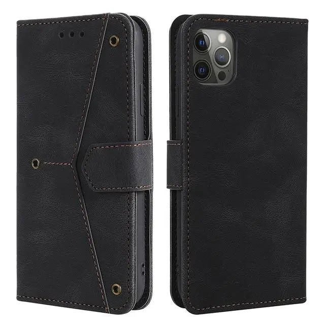 Luxy PU Leather Flip Wallet Card Holder Case for iPhone 12 Series Yesy All Goods