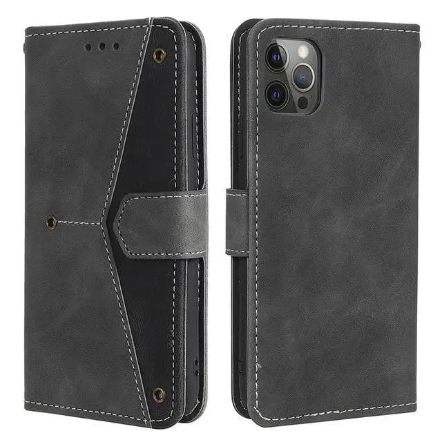 Luxy PU Leather Flip Wallet Card Holder Case for iPhone 12 Series Yesy All Goods