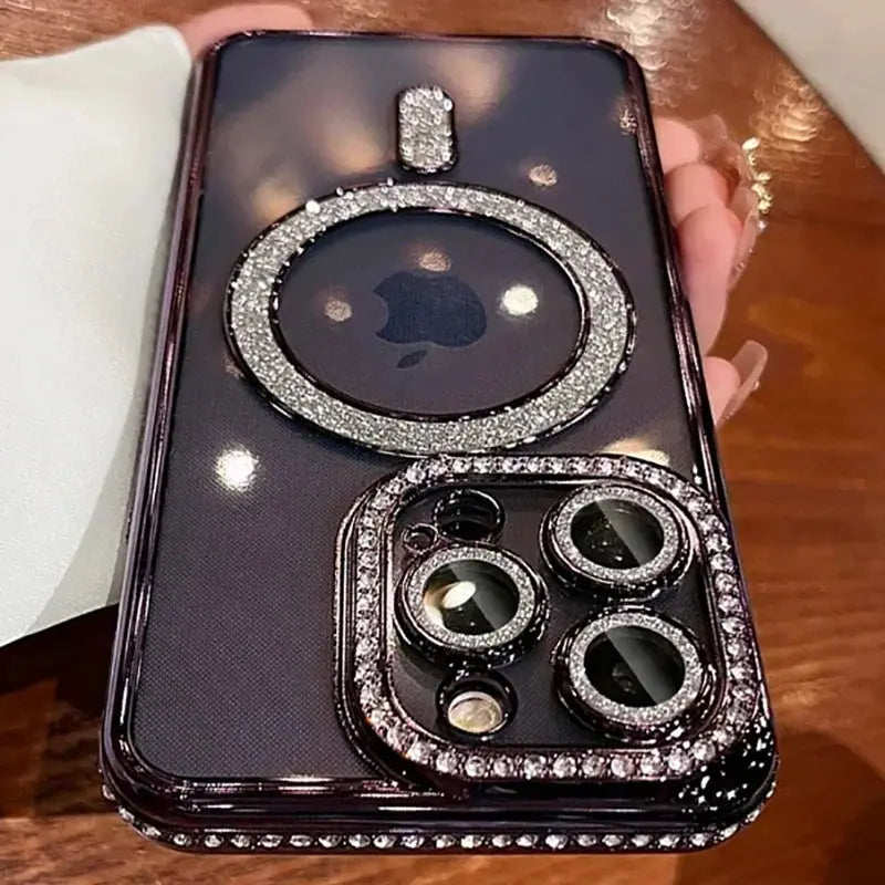 Premium Glitter Bling Magsafe Compatible Case For iPhone 13 - 16 Series   YAG Boutique