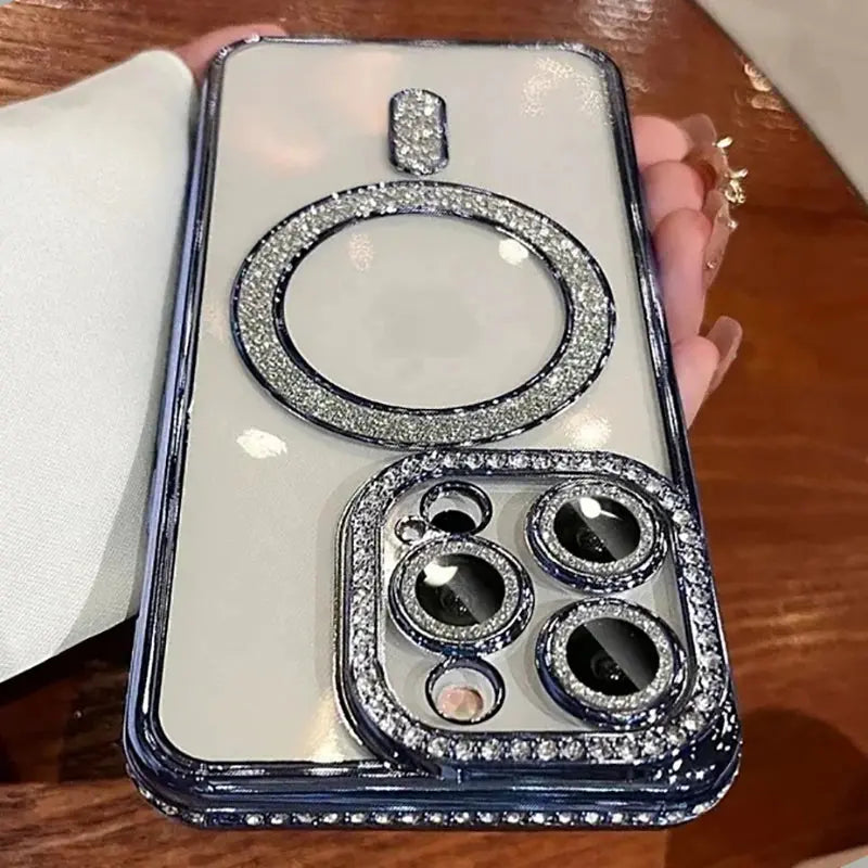 Premium Glitter Bling Magsafe Compatible Case For iPhone 13 - 16 Series   YAG Boutique