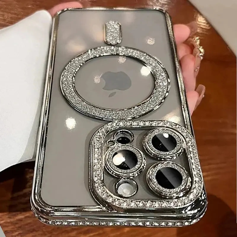 Premium Glitter Bling Magsafe Compatible Case For iPhone 13 - 16 Series   YAG Boutique