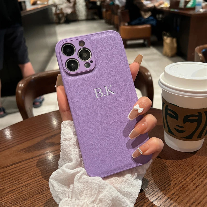 Classic Customisable PU Leather Case for iPhone 11/12/13 Series  iPhone Cases YAG Boutique