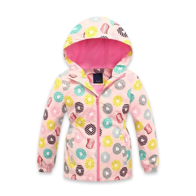 Sweet Sprinkles Girls’ Fleece-Lined Rain Jacket  girls clothing YAG Boutique