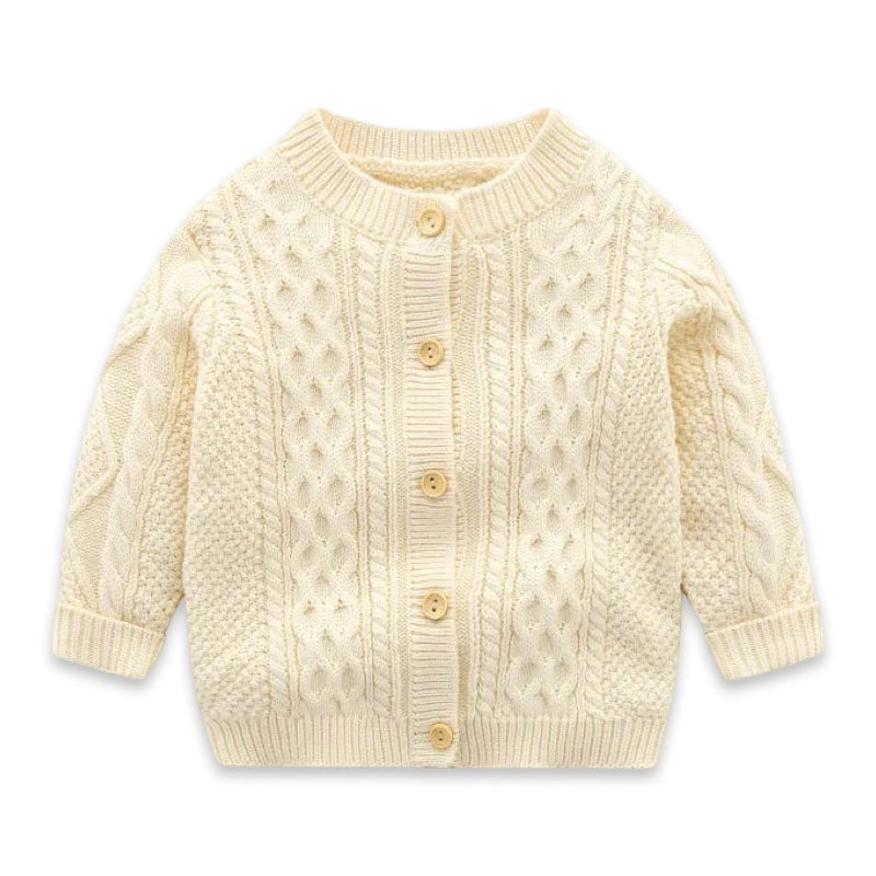 Archie Premium Cable Knit Baby & Toddler Cardigan  kids clothing YAG Boutique