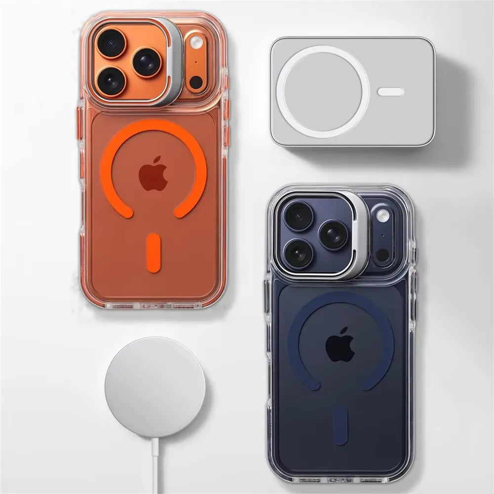 Clear Magnetic Shockproof iPhone Case for iPhone 14 - 17 Series  iPhone Cases YAG Boutique