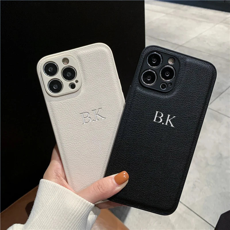 Classic Customisable PU Leather Case for iPhone 11/12/13 Series  iPhone Cases YAG Boutique