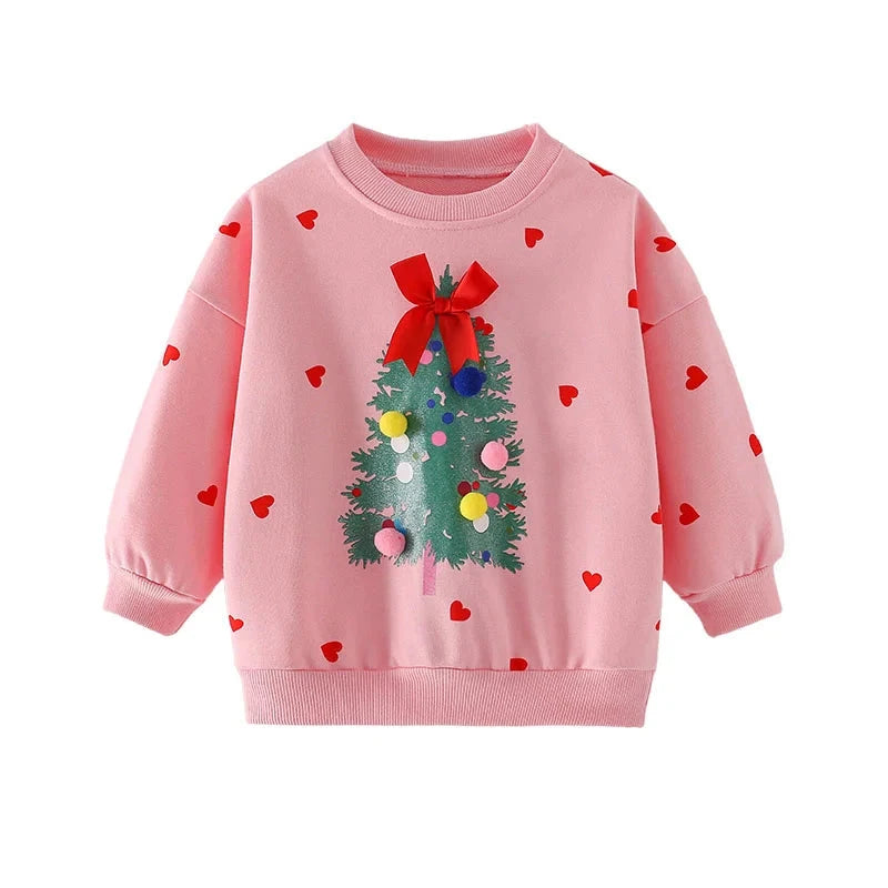 Little Christmas Heart Jumper – Limited Holiday Edition  girls clothing YAG Boutique