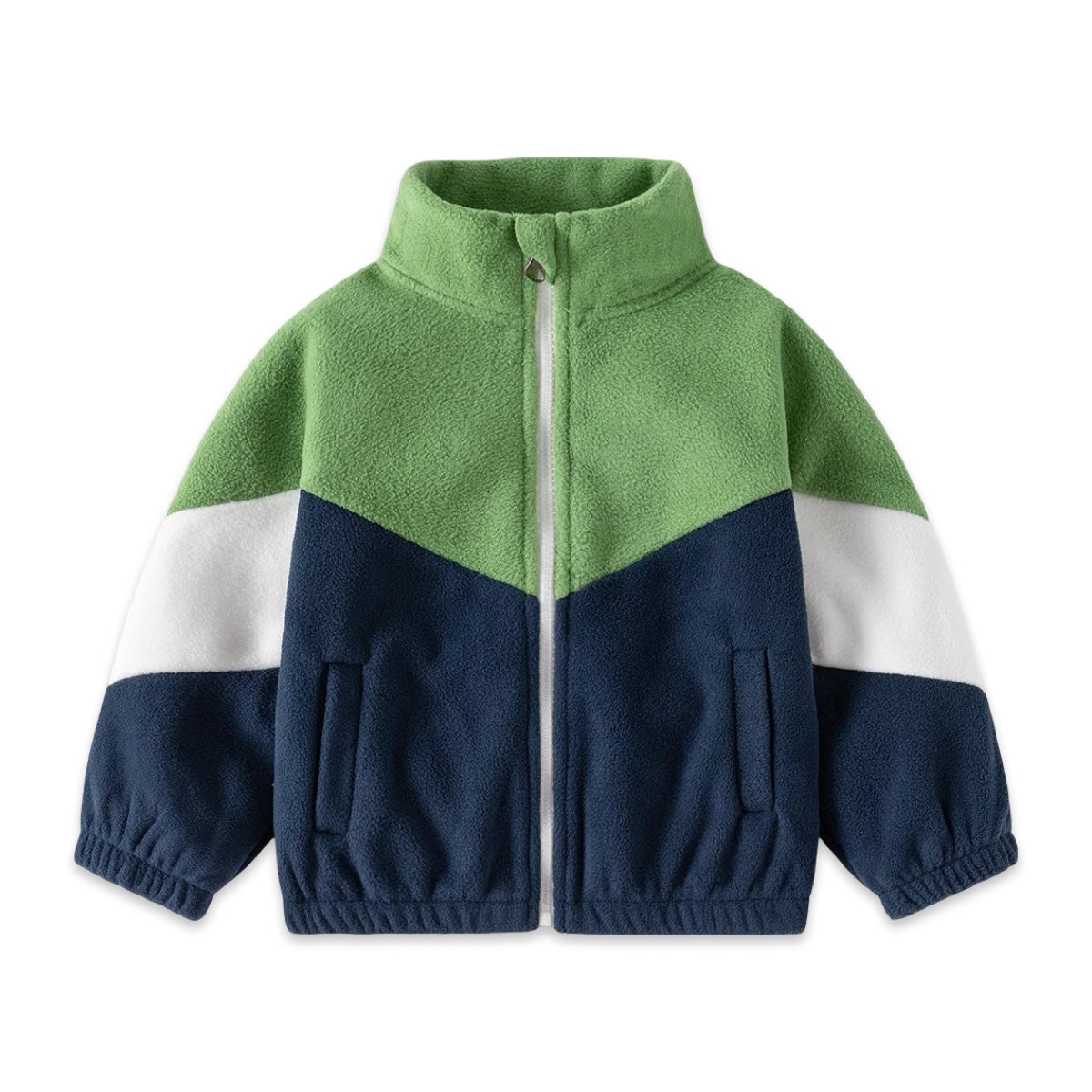 Kids Color-Block Fleece Jacket  kids clothing YAG Boutique