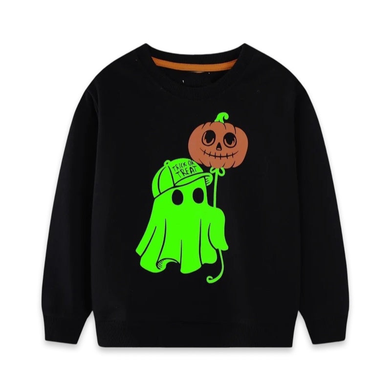 Glow-in-the-Dark Kids’ Halloween Jumper  kids clothing YAG Boutique