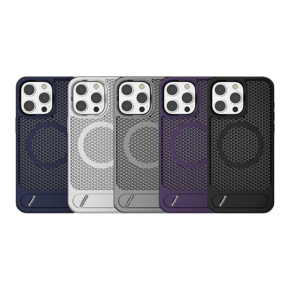 MagSafe Mesh Stand iPhone Case for iPhone 14 - 17 Series  iPhone Cases YAG Boutique