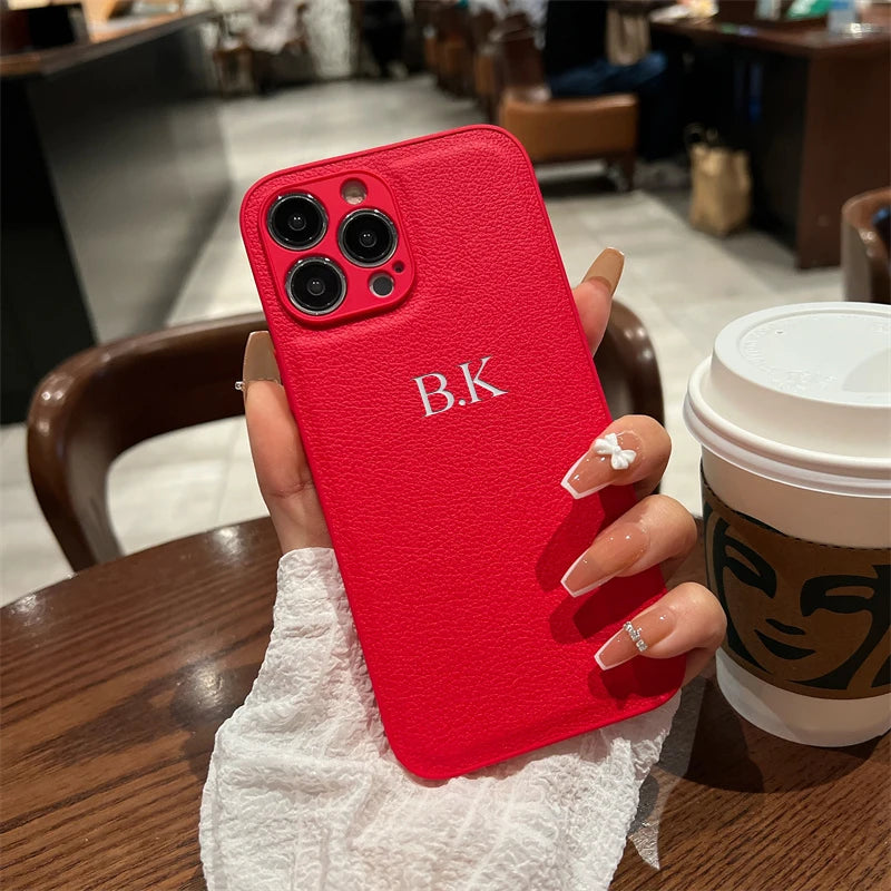 Classic Customisable PU Leather Case for iPhone 11/12/13 Series  iPhone Cases YAG Boutique