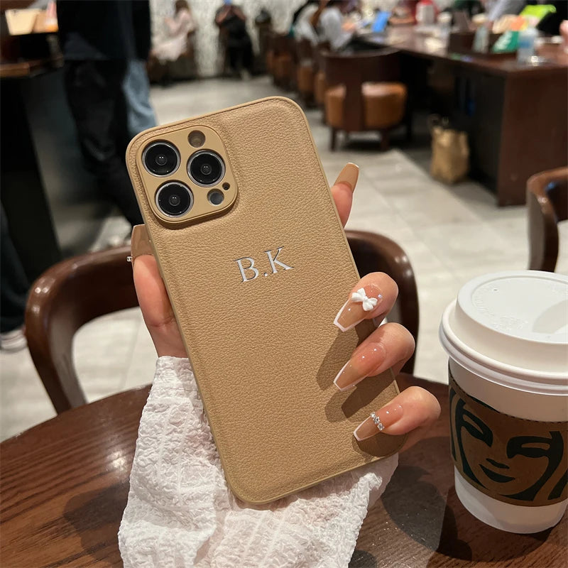 Classic Customisable PU Leather Case for iPhone 11/12/13 Series  iPhone Cases YAG Boutique