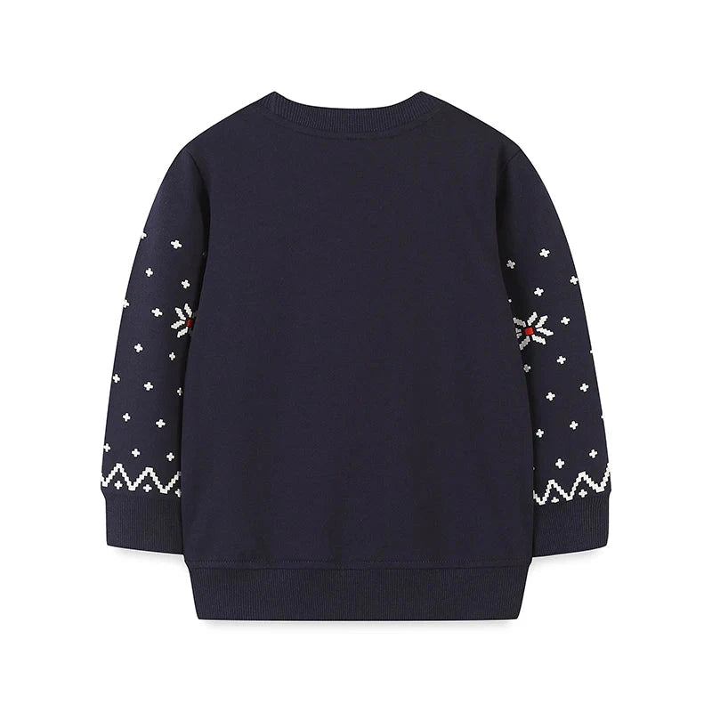 Kids Christmas Reindeer & Santa Jumper  kids clothing YAG Boutique