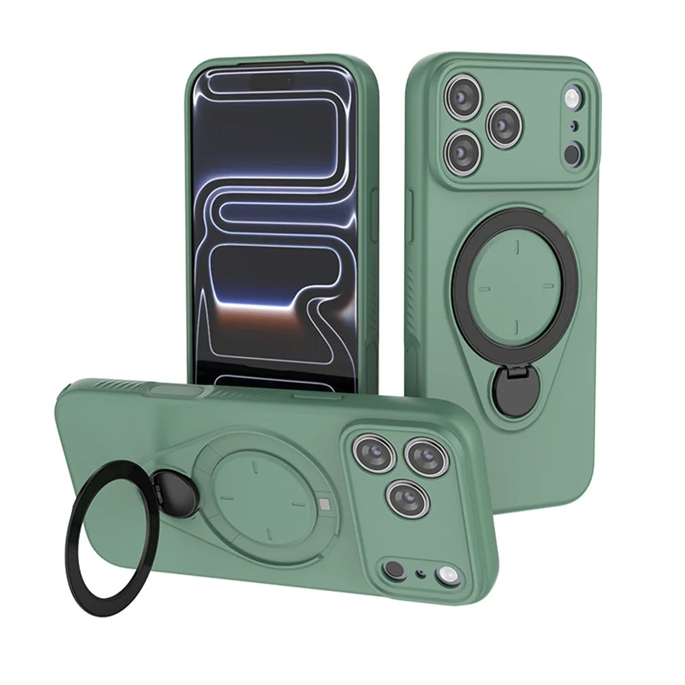 MagSafe Ring Stand Shockproof iPhone Case for iPhone 16 & 17 Series  iPhone Cases YAG Boutique