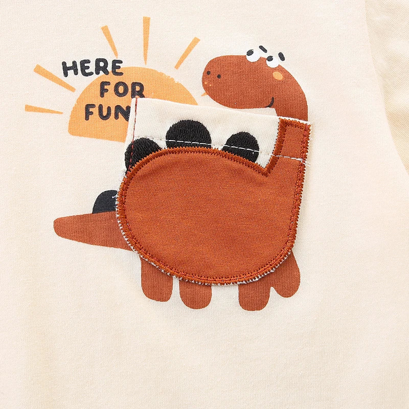 Boys Dinosaur Tee & Shorts Set  kids clothing YAG Boutique