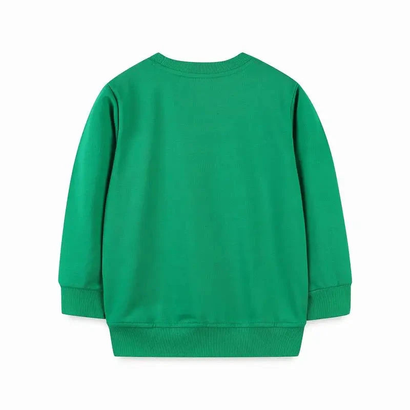 Christmas Reindeer Sweatshirt – Green Holiday Jumper with Cool Sunglasses Print  kids clothing YAG Boutique