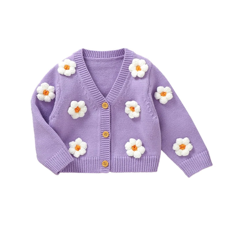 Bloomy Flower Baby Girl Cardigan  girls clothing YAG Boutique