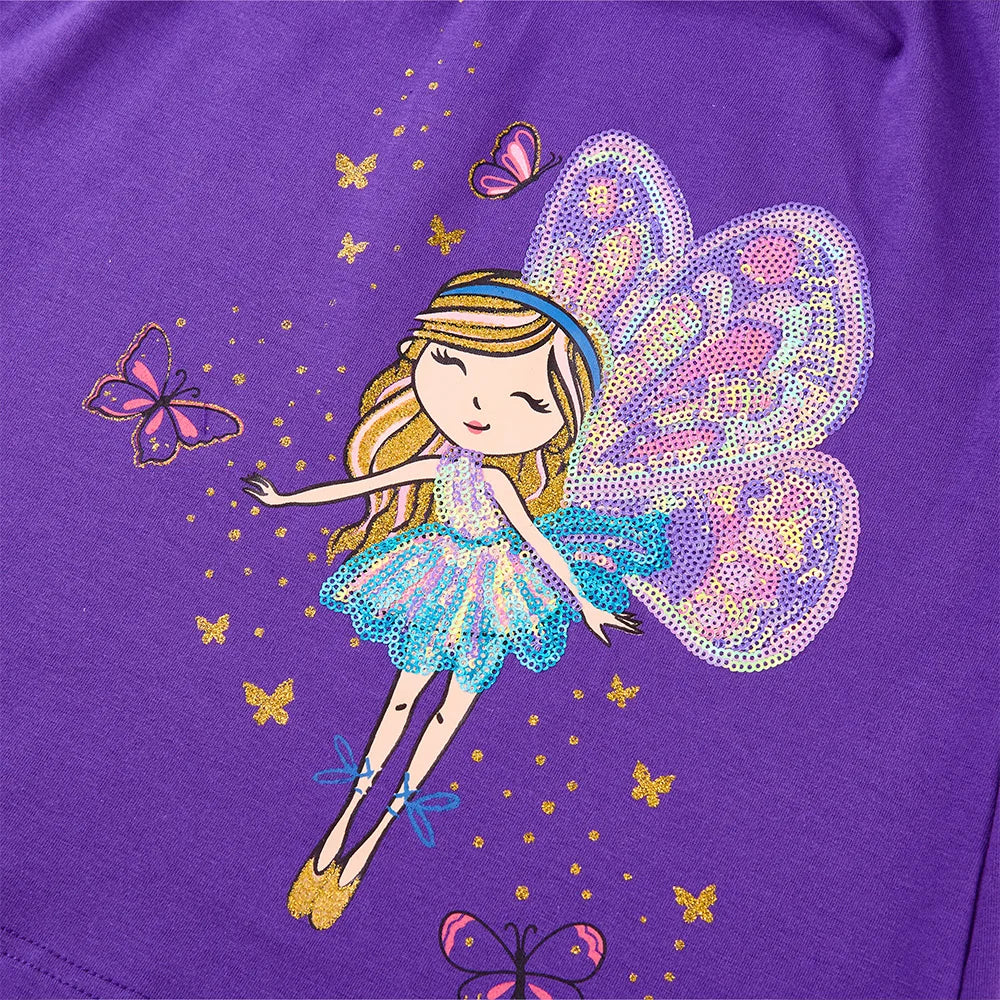 Girls Purple Fairy Wings Dress  girls clothing YAG Boutique