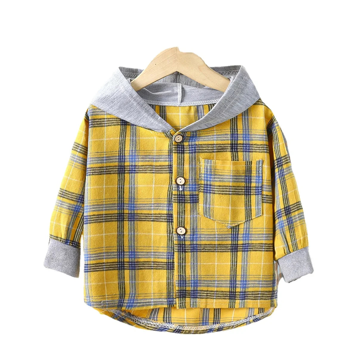 Hoddie Check Shirt for Kids  kids clothing YAG Boutique