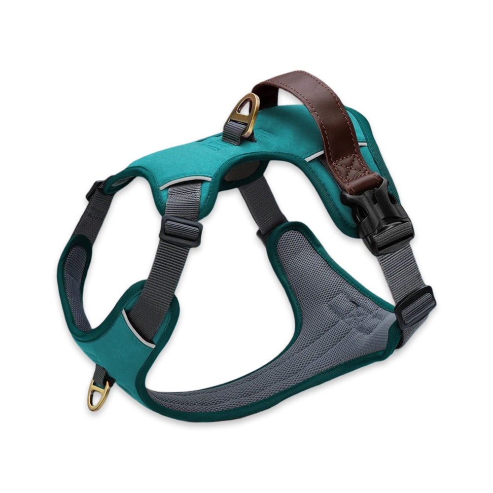 Premium No-Pull Dog Harness with Comfort PU Leather Control Handle  pet accessories YAG Boutique