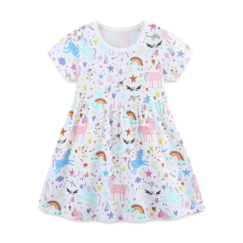 Playful Paradise Animal & Floral Dress for Girls  girls clothing YAG Boutique
