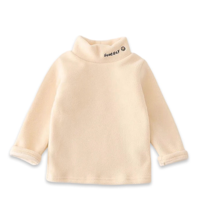 Kids Unisex Fleece Thermal Mock Neck Shirt  kids clothing YAG Boutique