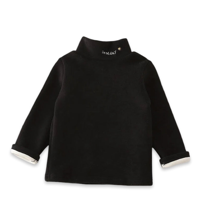 Kids Unisex Fleece Thermal Mock Neck Shirt  kids clothing YAG Boutique