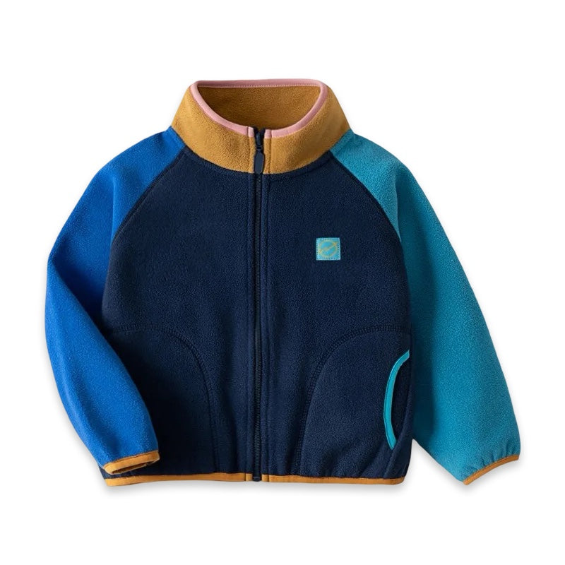 Color-Block Kids Fleece Jacket  kids clothing YAG Boutique