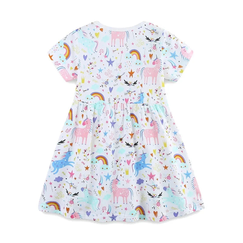 Playful Paradise Animal & Floral Dress for Girls  girls clothing YAG Boutique
