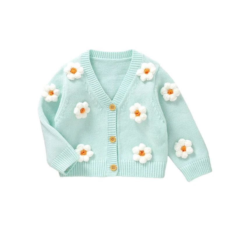 Bloomy Flower Baby Girl Cardigan  girls clothing YAG Boutique