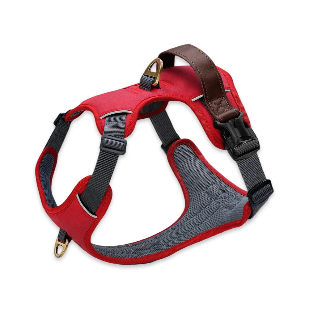 Premium No-Pull Dog Harness with Comfort PU Leather Control Handle  pet accessories YAG Boutique