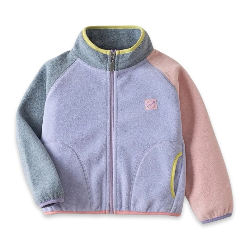 Color-Block Kids Fleece Jacket  kids clothing YAG Boutique