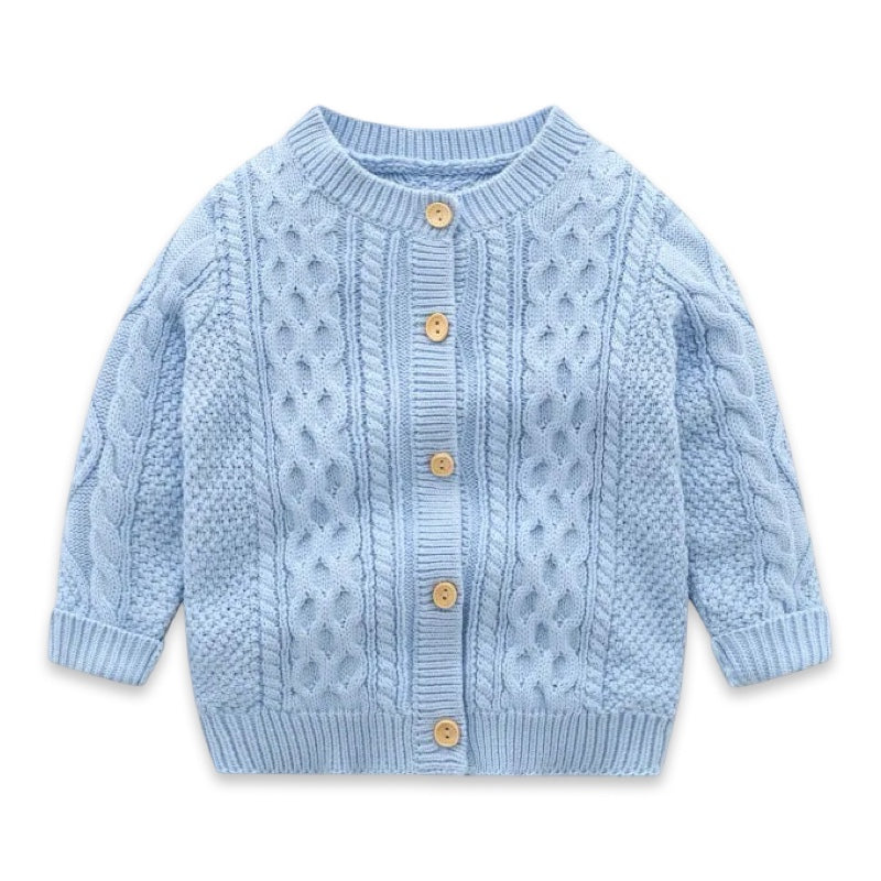 Archie Premium Cable Knit Baby & Toddler Cardigan  kids clothing YAG Boutique