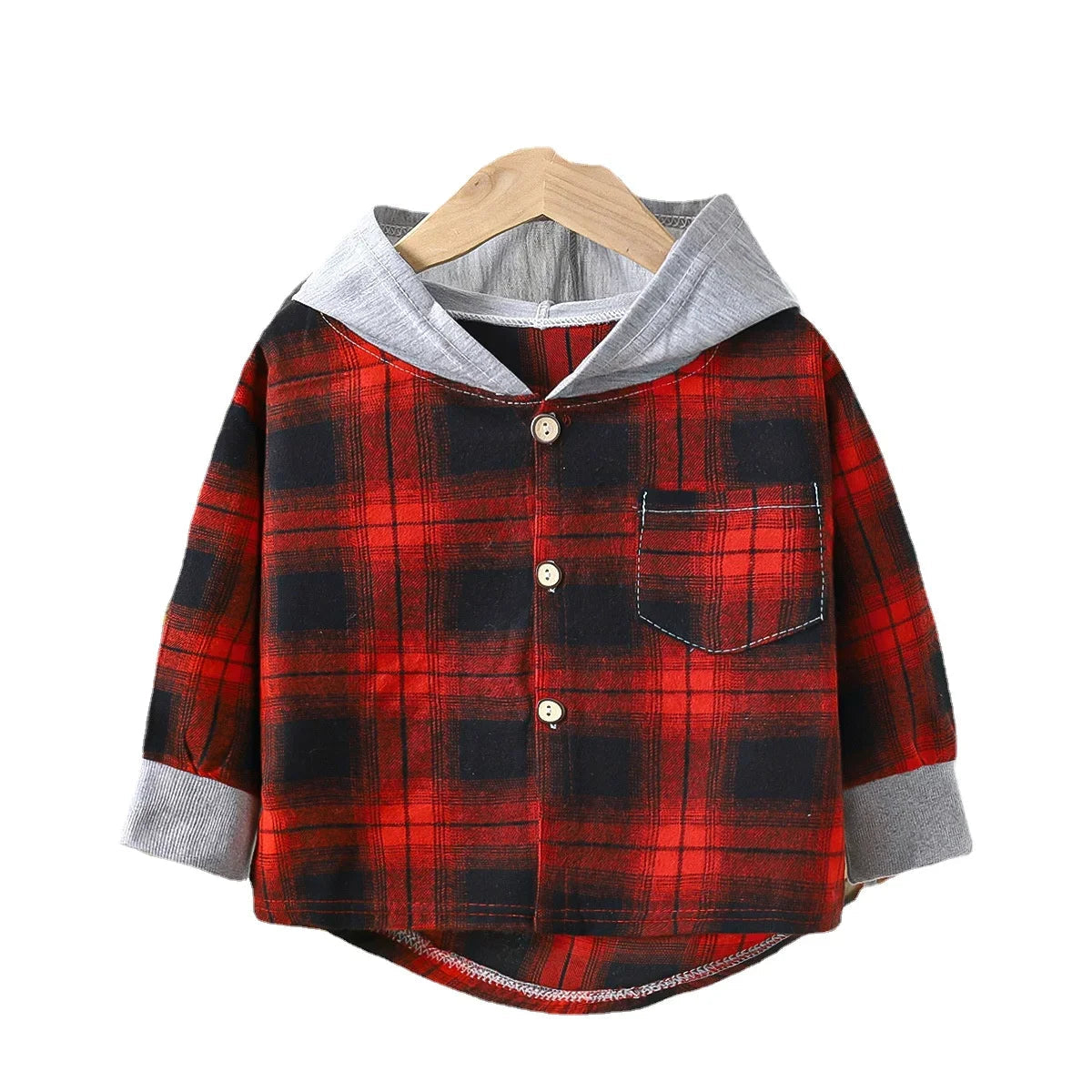 Hoddie Check Shirt for Kids  kids clothing YAG Boutique