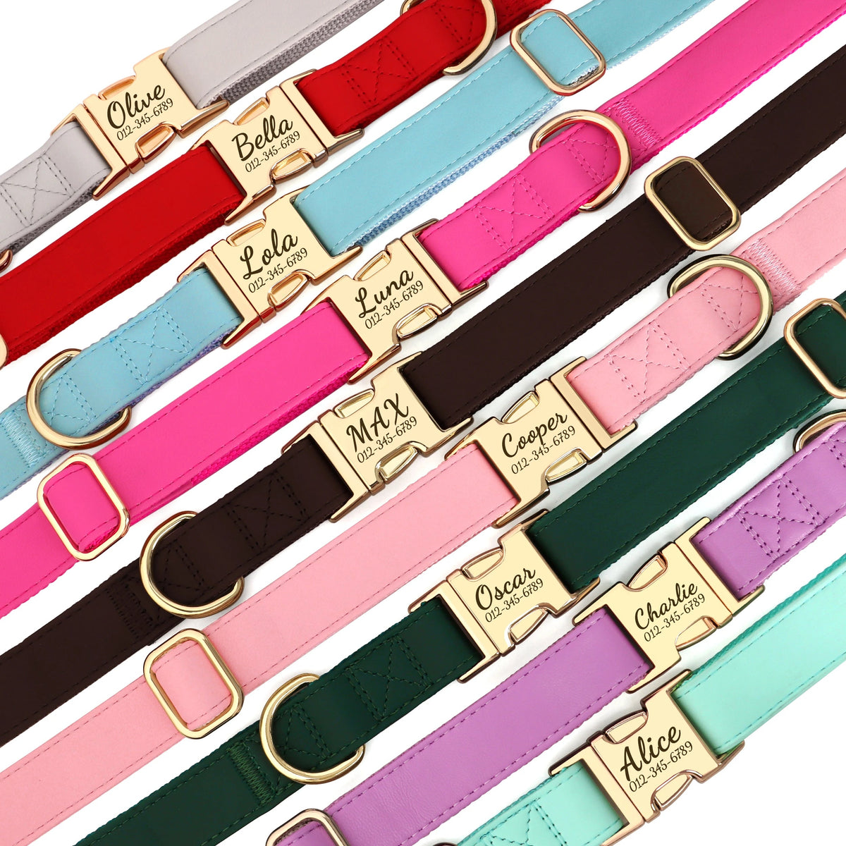 Custom Engraved Dog Collar  pet accessories YAG Boutique