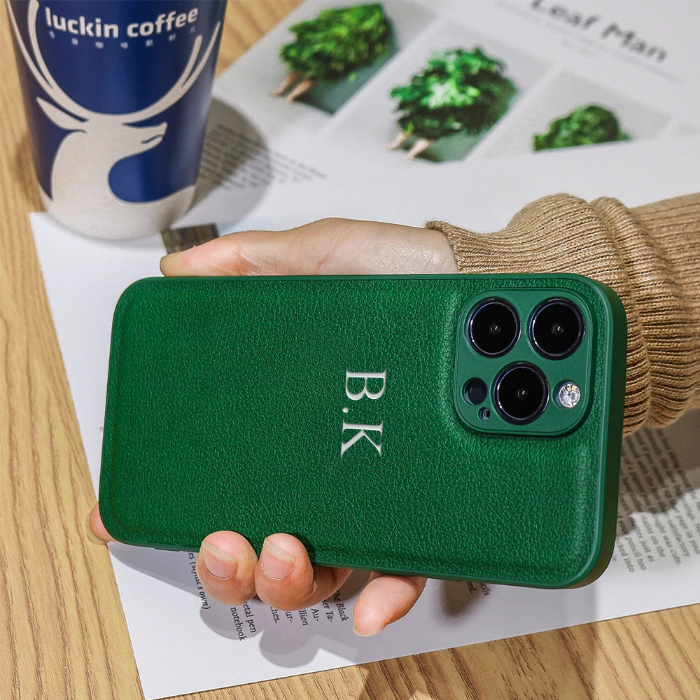 Classic Customisable PU Leather Case for iPhone 11/12/13 Series  iPhone Cases YAG Boutique