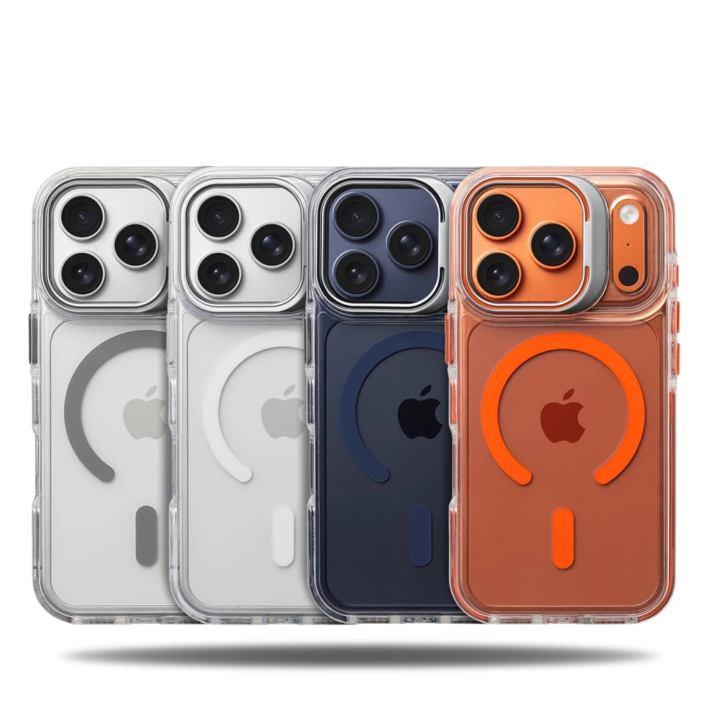 Clear Magnetic Shockproof iPhone Case for iPhone 14 - 17 Series  iPhone Cases YAG Boutique