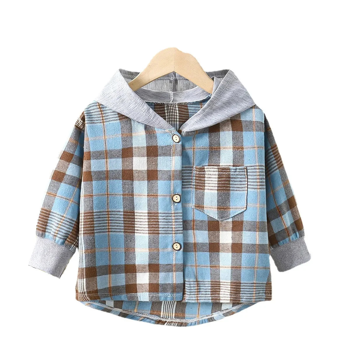Hoddie Check Shirt for Kids  kids clothing YAG Boutique