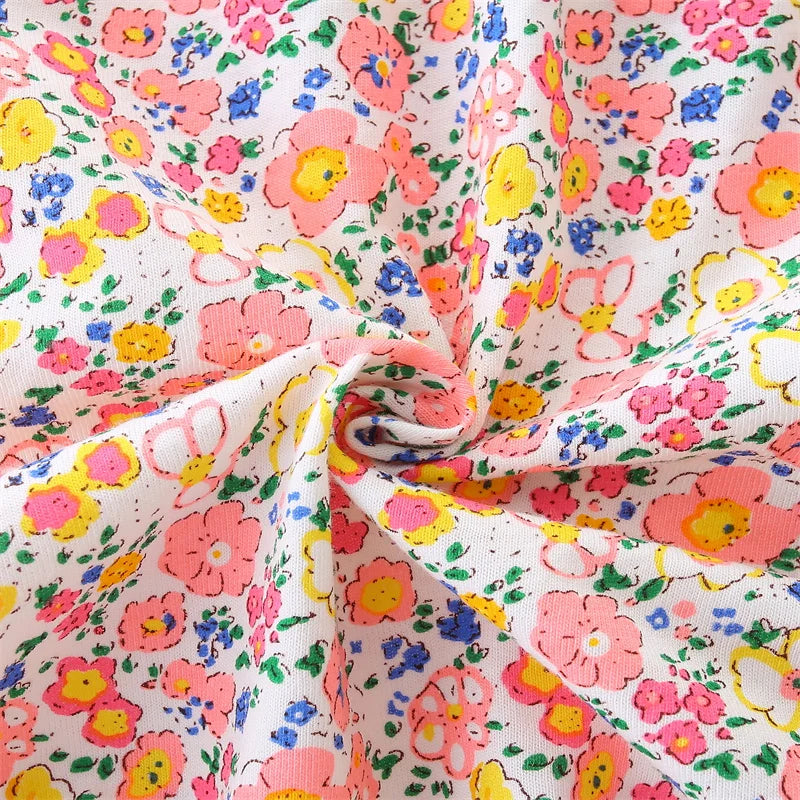 Girls Floral Cotton Summer Dress  girls clothing YAG Boutique