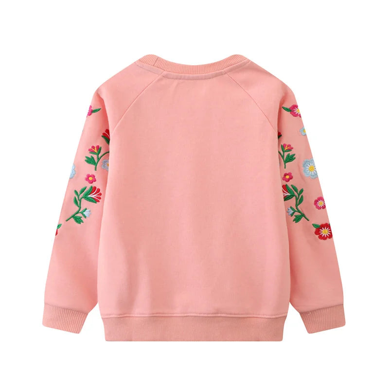 Floral on Sleeve Jumper  kids clothing YAG Boutique